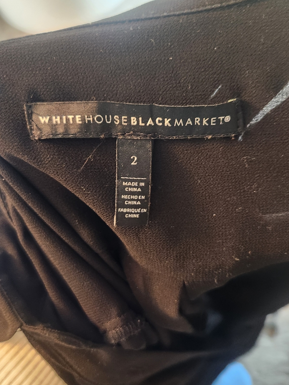 White House Black Market Black Sheer-Sleeve Midi Shirt Dress - Picture 5 of 5